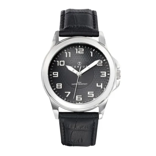 Montre Homme CERTUS Cuir Noir