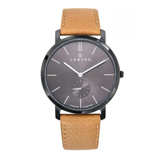 Montre Homme CERTUS Cuir Brun