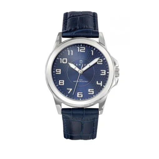 Montre Homme CERTUS Cuir Bleu