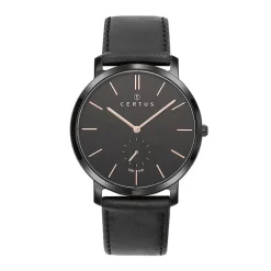 Montre Homme CERTUS Cuir Noir