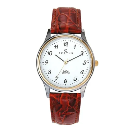Montre Homme Certus Cuir Marron 611217