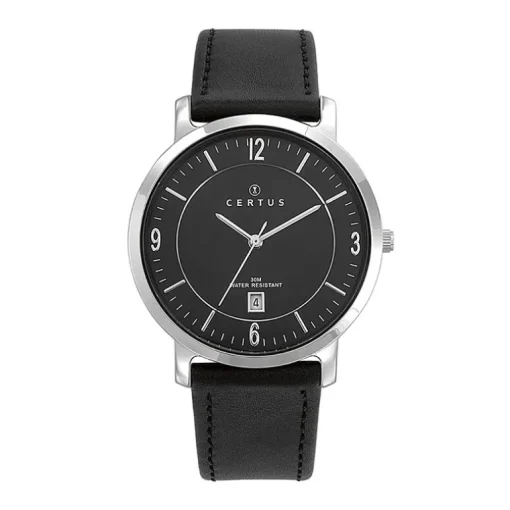 Montre Homme CERTUS Cuir Noir