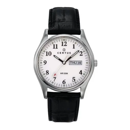 Montre Homme CERTUS Cuir Noir