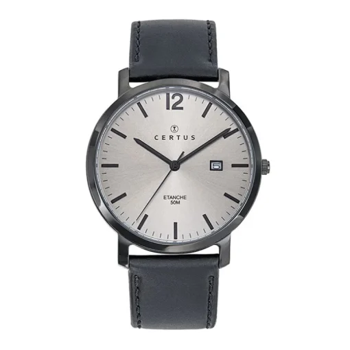Montre Homme CERTUS Cuir Noir 611169
