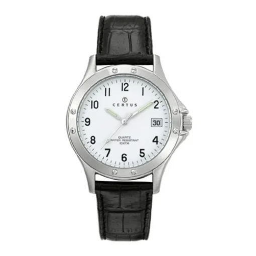 Montre Homme CERTUS Cuir Noir