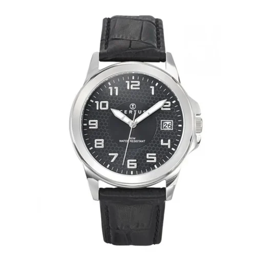Montre Homme CERTUS Cuir Noir
