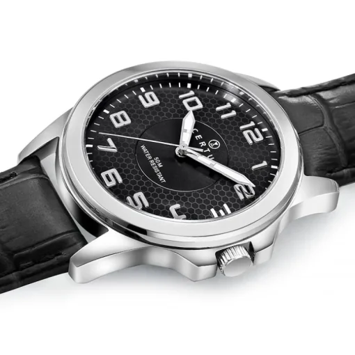 Montre Homme CERTUS Cuir Noir