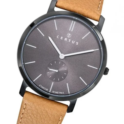 Montre Homme CERTUS Cuir Brun