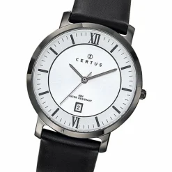 Montre Homme CERTUS Cuir Noir