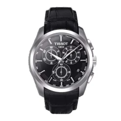 Montre Homme Chronograph Tissot Couturier Cuir Noir T0356171605100
