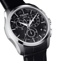 Montre Homme Chronograph Tissot Couturier Cuir Noir T0356171605100