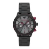 Montre Homme Chronographe Emporio Armani Mario acier noir