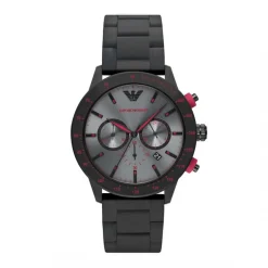 Montre Homme Chronographe Emporio Armani Mario acier noir