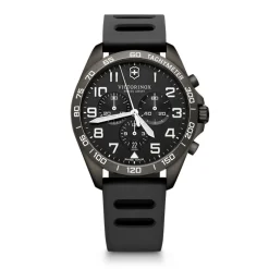 Montre Homme Chronographe Victorinox Fieldforce Sport Silicone Noir 241926.1