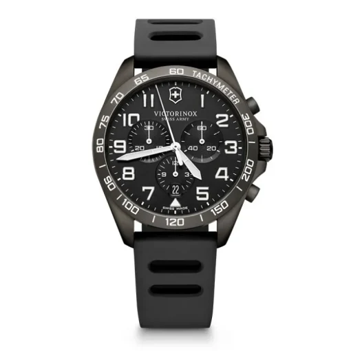 Montre Homme Chronographe Victorinox Fieldforce Sport Silicone Noir 241926.1