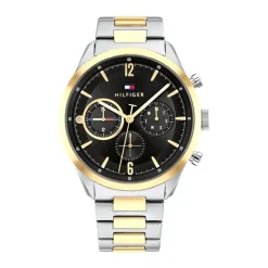 Montre Homme Chronographe TOMMY HILFIGER MATTHEW Acier Bicolore Argenté et Doré