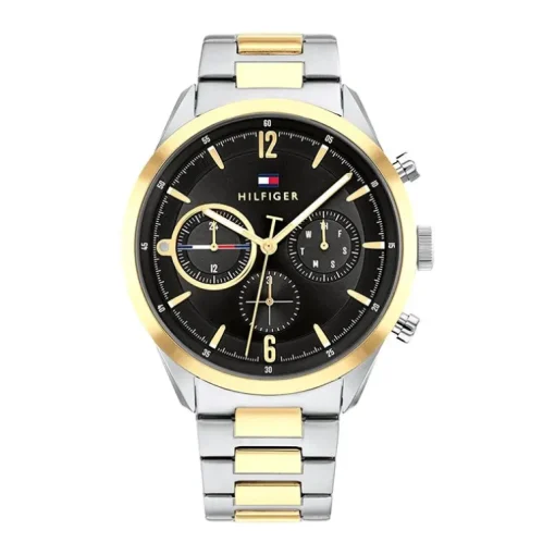 Montre Homme Chronographe TOMMY HILFIGER MATTHEW Acier Bicolore Argenté et Doré