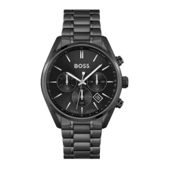 Montre Homme Chronographe Champion BOSS Acier Noir