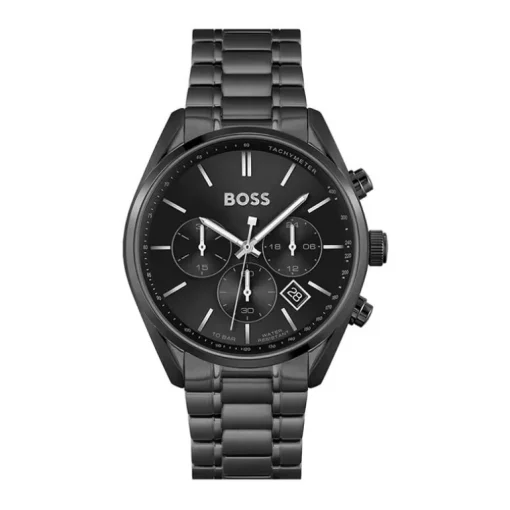 Montre Homme Chronographe Champion BOSS Acier Noir