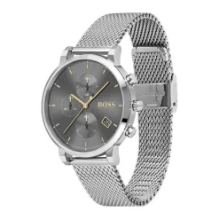 Montre Homme Chronographe BOSS Acier Argenté