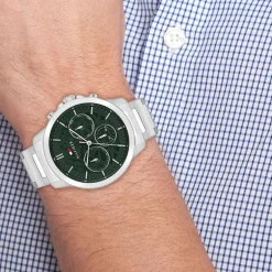 Montre Homme Chronographe TOMMY HILFIGER HENRY Acier Argenté 1710686