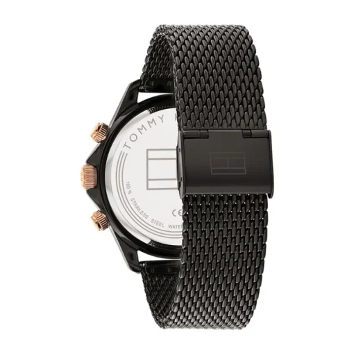 Montre Homme Chronographe TOMMY HILFIGER MILES Acier Noir