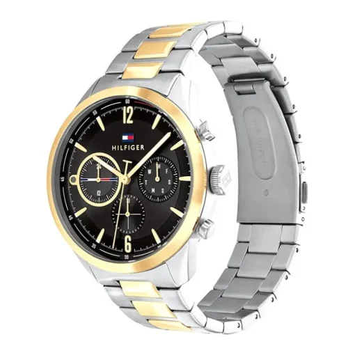 Montre Homme Chronographe TOMMY HILFIGER MATTHEW Acier Bicolore Argenté et Doré