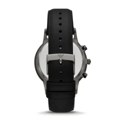 Montre Homme Chronographe EMPORIO ARMANI RENATO Cuir Noir