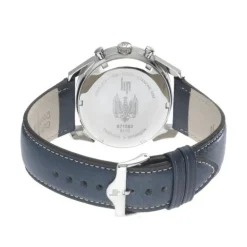montre homme chronographe LIP Himalaya cuir bleu