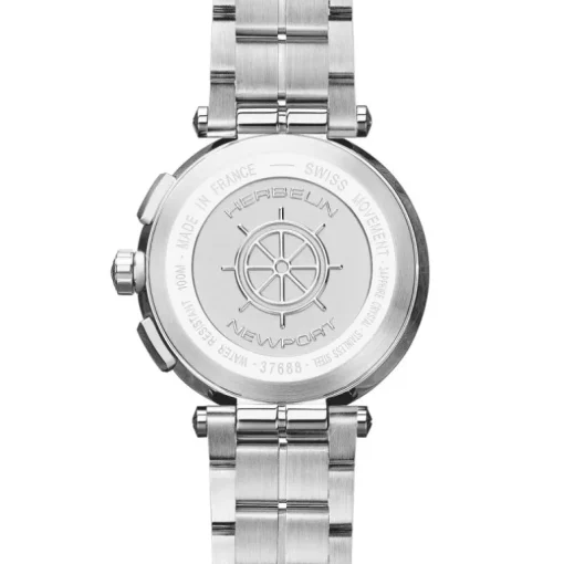 Montre Homme Chronographe MICHEL HERBELIN NEWPORT CHRONO Acier Argenté 37688B35