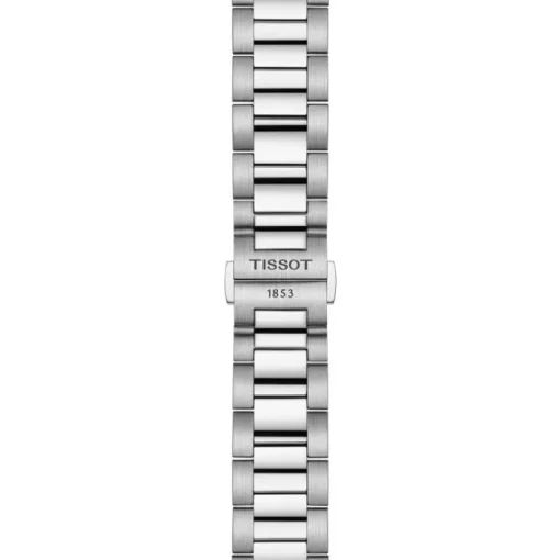 Montre homme chronographe Tissot PR 100 40 mm acier argenté cadran bleu T1504171104100