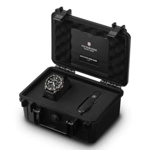 Montre Homme Chronographe Victorinox Fieldforce Sport Silicone Noir 241926.1