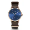 Montre Homme Cluse Aravis nato leather rose gold