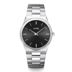 montre homme cluse Vigoureux acier argenté