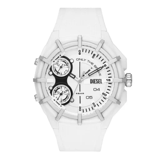 Montre Homme DIESEL FRAMED Silicone Blanc