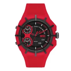 Montre Homme DIESEL FRAMED Silicone Rouge