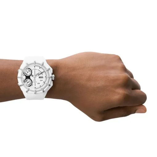 Montre Homme DIESEL FRAMED Silicone Blanc