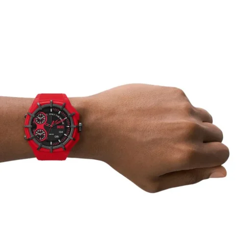 Montre Homme DIESEL FRAMED Silicone Rouge