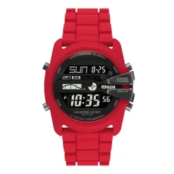 Montre Homme DIESEL MASTER CHIEF Silicone Rouge