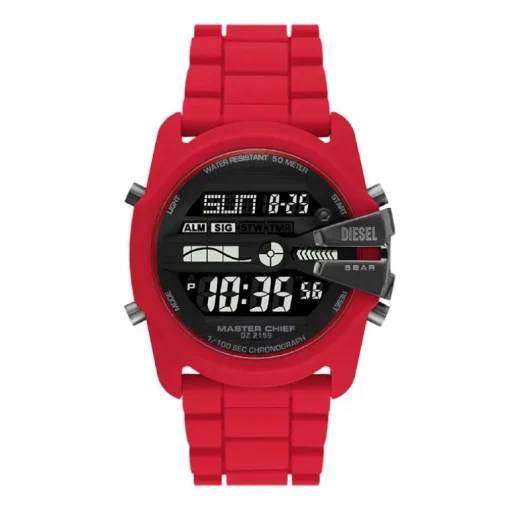 Montre Homme DIESEL MASTER CHIEF Silicone Rouge
