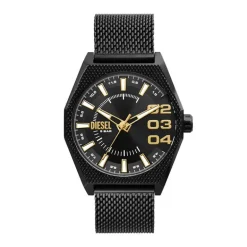 Montre Homme DIESEL SPIKED NOIR Acier Noir
