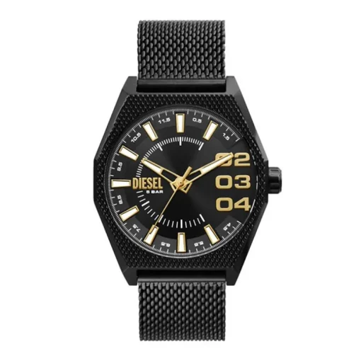 Montre Homme DIESEL SPIKED NOIR Acier Noir