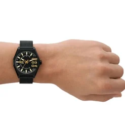 Montre Homme DIESEL SPIKED NOIR Acier Noir