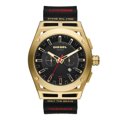 Montre Homme DIESEL TIMEFRAME Silicone Noir