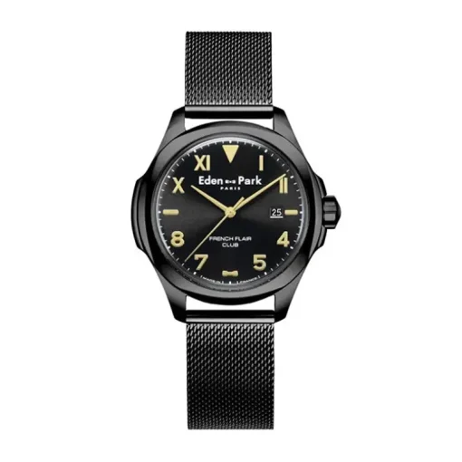 Montre Homme EDEN PARK FRENCH FLAIR CLUB Acier Noir