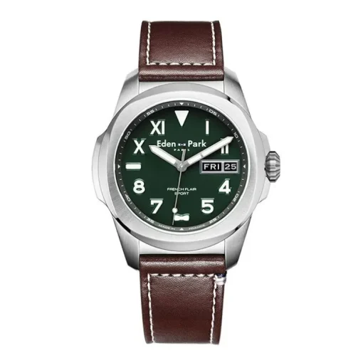 Montre Homme EDEN PARK SPORT Cuir Brun