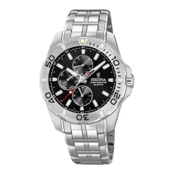 montre homme festina acier argenté