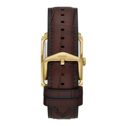 Montre Homme FOSSIL CARRAWAY ARGENT Cuir Brun