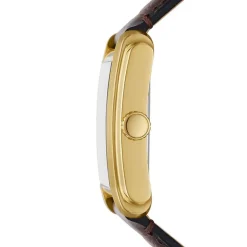 Montre Homme FOSSIL CARRAWAY ARGENT Cuir Brun