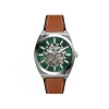 Montre Homme FOSSIL Everett automatique en cuir marron ME3261